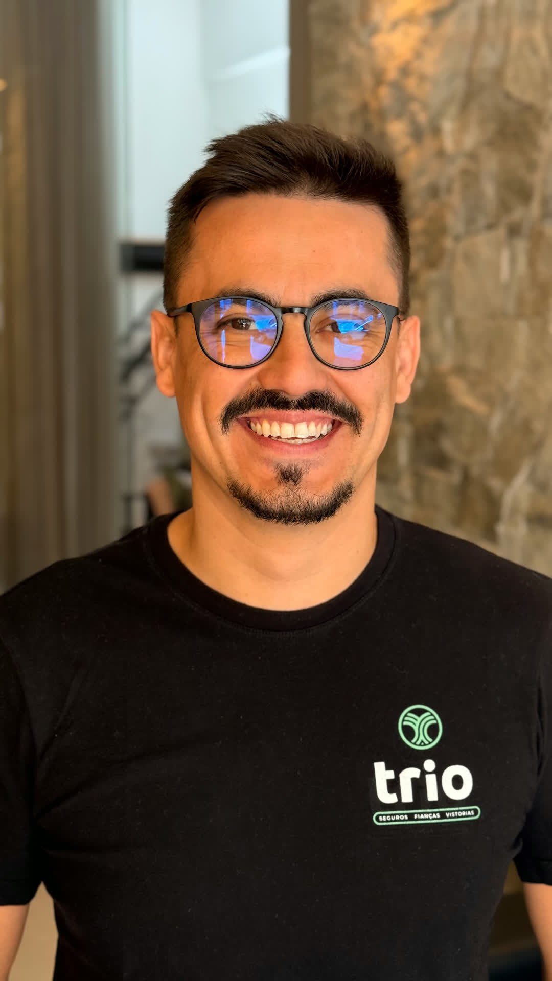 Rafael, da equipe Trio, em retrato institucional reforçando o atendimento próximo.